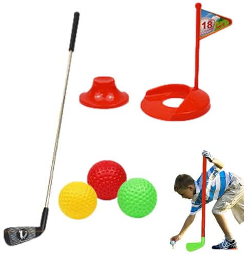 Set di mazze da golf per bambini, set di giocattoli da golf portatile per bambini, giocattoli con palline da allenamento, attrezzi per piccoli