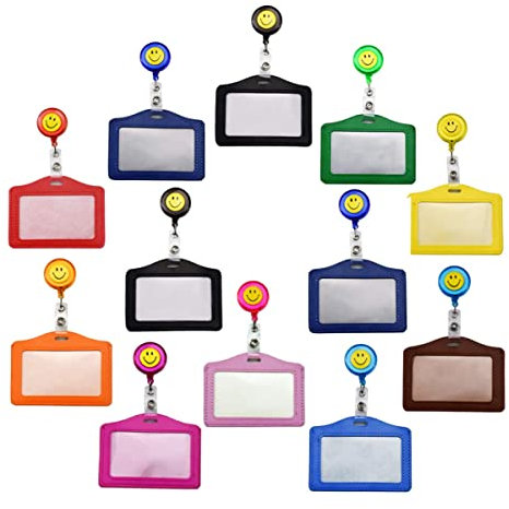 Kartenhülle,Biluer 20 PCS Ausweishülle Mit Band Ausweishalter Kartenhalter Ausweis Ausweishalter Ausziehbar Photocard Holder Kartenhüllen Kartenhülle Mit Band Id Card Holder(10 Farben)