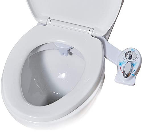 Bidet Non Électrique, Bidet de Toilette Non Électrique, Toilettes de Bidet Non Électrique Chaud Et Froid Gaucher, Buse Double pour Femme de Toilette, Personnes Âgées
