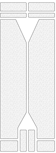 Riesel Design Fahrradgabelschutz Fork:Guard Clear - Stylische Fahrradfolie bestehend aus 2 großen Formen selbstklebend für Federgabel und starre Gabeln, transparent, One Size