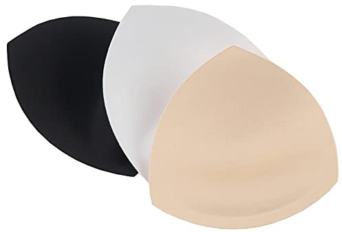 JIHUOO 6 Pairs Push Up Removable Bra Pads Soft Bra Inserts Breathable Sport Bra Cups Bra Liners Breast Enhancers for Bikinis Top