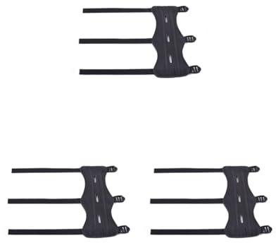 Juego de 3 accesorios de tiro con arco de piel de vacuno resistente a los arañazos, protector de brazo compuesto, accesorios de protección para adultos, hombres y mujeres