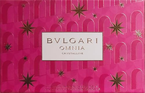 Omnia Crystalline by Bvlgari for Women - 3 Pc Gift Set 3.4oz EDT Spray, 0.5oz EDT Spray, 2.5oz Body Lotion