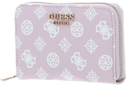 GUESS Laurel SLG Medium Zip Around Wallet Pale Pink Logo