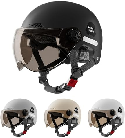 Casco Bicicleta Adulto | Casco Patinete Electrico Adulto | Casco De Bicicleta De Montaña para Patineta con Visera para Viajeros Urbanos Ajustable para Hombres Mujeres