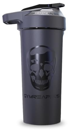 Gymreapers 27oz Shaker Bottle – BPA-Free Protein Shaker Cup with Leak-Proof Screw Cap – Dishwasher Safe Pre Workout Drink Bottle for Gym, Supplements, Smoothies – Made in USA