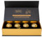 GOLDEN BALLS : 4 Whiskey Stones, Reusable ice cubes, Golden Stainless Steel balls, Luxury Gift set for Men, Whisky gift set, Fathers Day, Christmas, Cocktail - Chill without dilution, bar accessories