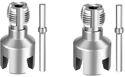 PVC Rohr Innengewindeschneider, Innen und Außengewindeöffner, Wasserrohr-Gewindeöffner, Doppelendige Ausführung Für Elektrobohrer & Handwerkzeuge, Sanitärzubehör Für Heimwerker Und Fachkräfte