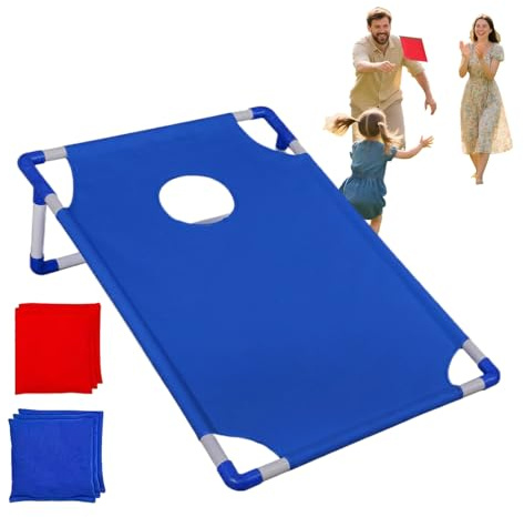 Cornhole - Ensemble léger pour Cornhole - Jouet compact pour intérieur extérieur, jardin, plage, camping, anniversaire, fête