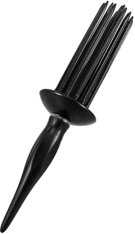 Ciieeo Pettine Modellante per Chioma Ricci Voluminosi Nero Pettine Arricciacapelli Leggero e Portatile Design Antistatico per Uso Domestico e Salone