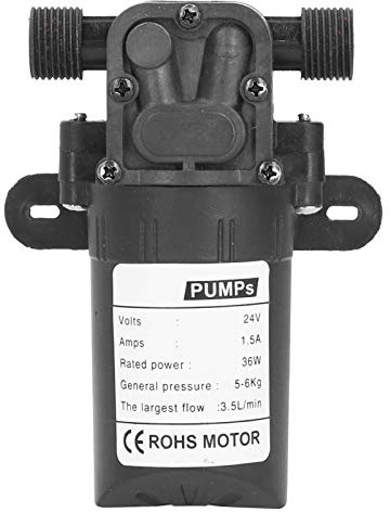 Membranpumpe, Caravan Wasserpumpe, 24v Wasserpumpe, 1/2 Zoll Schnittstellenpumpe DC24v Membranpumpe 36w Selbstansaugende Pumpe Wasserpumpe