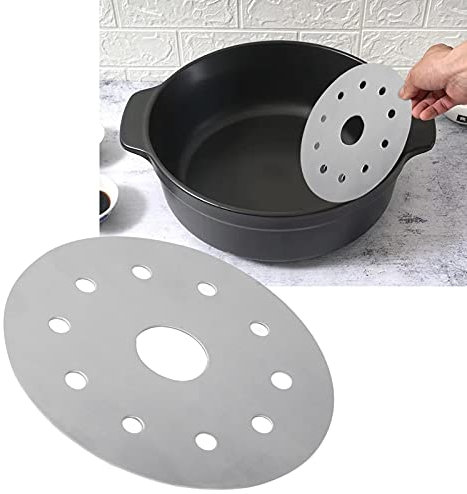 Disk Heat Diffuser Plate, Stainless Steel Hob Heat Diffuser, Induction Adapter Plate for Induction Stovetop, Gas Stove Cooktop, Cookware(Diameter 13.8cm; Note: It can only be Used in a Pot)