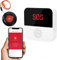 ChunHee Senioren Notruf Tuya WiFi Smart Notrufklingel Alert System für ältere Patienten Behinderte,Kinder 1 SOS Notrufknopf 1 Empfänger (1*knopf + 1*empfänger (Plug in))