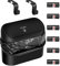 AXNSATRE Car Bin, Car Trash Can with Lid, Multifunctional Mini Trash Bin for car with 90 Pcs Trash Bags & 2 Car Hooks, Push-on Design Car Bins, Cute Car Accessories, Car Rubbish Bin for Car Tidy
