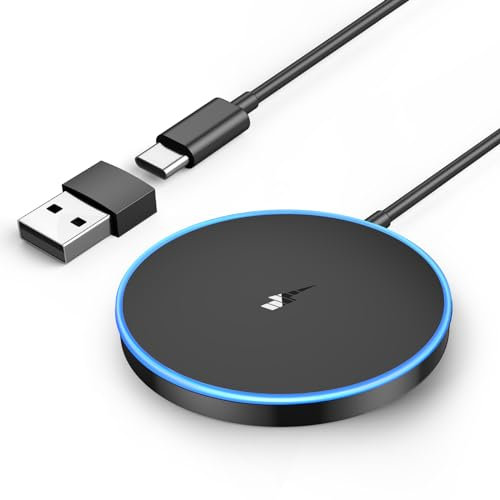 Magnetic Wireless Charger Fast Apple Mag-Safe Charger for iPhone 17 Pro Max/17 Pro/17 Air/17/16/15/14/13/12 Series AirPods 4/3/2 LED Magnet Charging Pad Mag Safe Charger with Dual Charging Ports