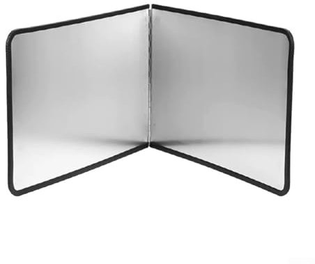 Paraspruzzi per cucina in acciaio inox, paraschizzi, 3 pannelli, regolabile, per fornelli a gas, 30 x 30 cm (A)