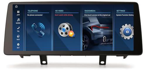 Erisin 12,3 Qualcomm 8GB+128GB Android 14 Radio Coche GPS Navegador para BMW X5 F15 2014-2017 Sistema NBT Estéreo Bluetooth 5.1 CarPlay Android Auto Dab+ WiFi 4G DSP Pantalla IPS TPMS USB OEM iDrive