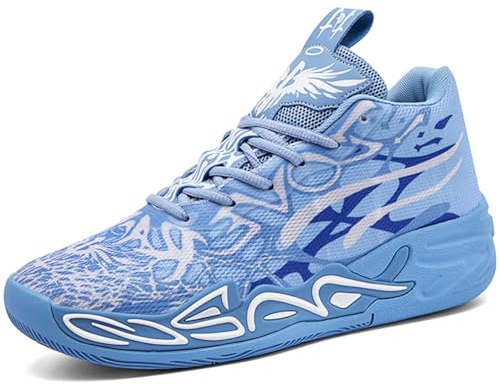 Kmrlofiy Basketskor herr sportskor stötdämpning halkfria höga basketskor män lätta andningsbara sneakers löparskor fritidsskor sneakers, Sneaker 10, 41 EU