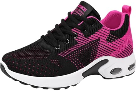 Nlaayong Baskets orthopédiques pour Femmes, Chaussures de Marche avec Soutien de la voûte Plantaire, Chaussures décontractées en Maille Respirante avec Coussin d'air