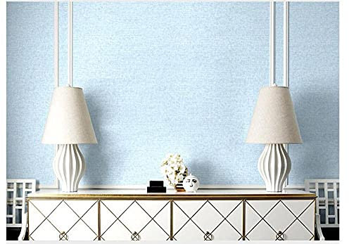 ZZDXL Wallpaper Duck Egg Blue Wallpaper for Bedroom Adults,3D Wallpaper for Living Room Modern Minimalist Non-Woven Wallpaper Embossed Wall Paper Roll Kids Wallpaper Boys Girls