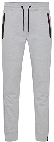 !Solid SDVinh Herren Sweatpants Jogginghose Sporthose mit Kordeln gestreift Regular Fit, Größe:XL, Farbe:Light Grey Melange (1541011)