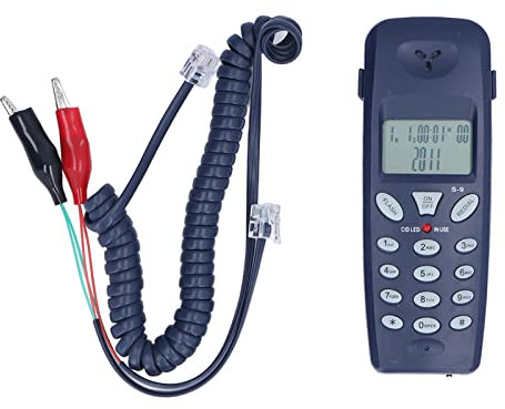 Schnurgebundenes Telefon, FSK, DTMF-Anrufer-ID, Kabelgebundenes Festnetztelefon, mit Wahlwiederholungspausenfunktion, Datums- und Tagesanzeige in Echtzeit, für den Heim- und