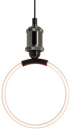Xanlite, Ampoule Filament LED Modèle Déco Ellipse Ronde E27, 3,5W, 470 Lumens, Blanc Chaud, Économie d'Énergie, Idéale pour Éclairage Intérieur, Lot de 1