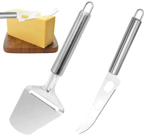 Coupe Fromage, 2 pièces Couteaux à Fromage, Couteau A From age, Co uteau From age, Coute au à From age, pour Les Coupe-Fro mages, pour From age À Pâte Molle, Chocolat, Pizza, Gateaux et Beurre.