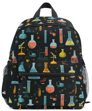 Kcldeci Toddler Backpack for Girls Boys Science Equipment Kindergarten Elementary Preschool Kids School Bag Book Bag S