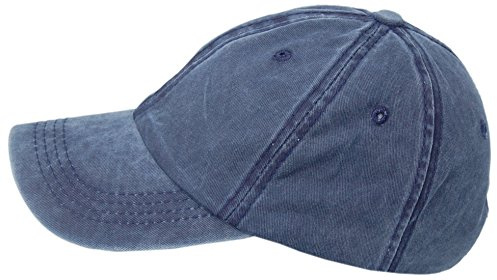 Cool4 Stonewashed Jeans Blau 6-Panel Basecap Cap Vintage Schirmmütze Baseballcap Kappe Mütze SBC04