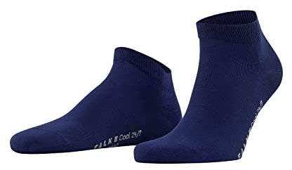 FALKE Men's Cool 24/7 M Sn Cotton Low-Cut Plain 1 Pair Trainer Socks, Blue Royal 6000, 10-11
