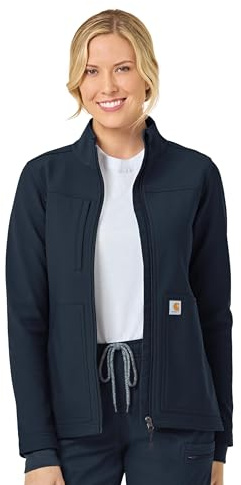 Carhartt Scrubs for Women, Rugged Flex, Bonded Fleece Vest with 4 Pockets