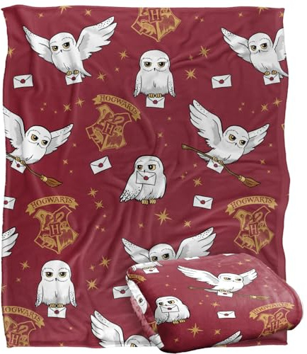 Harry Potter Hedwig AOP Manta súper Suave con Tacto Sedoso – 152 x 127 cm