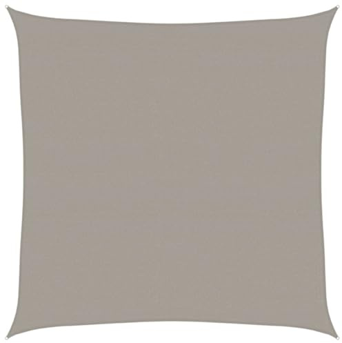 vidaXL Vela Parasole 160 g/m² Quadrata Grigio Chiaro 7x7 m in HDPE, Vela ombreggiante, Ombra da Patio, tettoia ombreggiante, Vela da Giardino, tettoia