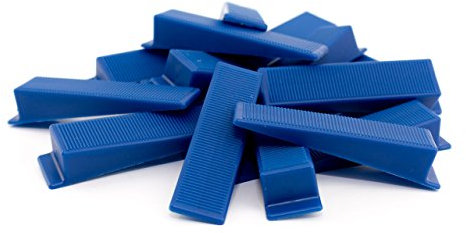 Lantelme 10 Stück Montagekeile Steigung 1mm – 15mm | Justierkeile Set aus robustem Kunststoff Blau | Keile für Fenster Türen Möbel Bodenverlegung | Kunststoffkeile Türmontage Türzarge Fenstermontage