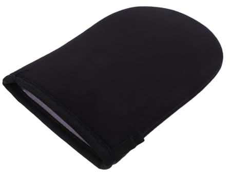 IMIKEYA Self Tanner Glove with Flocked Material Black Tanning Mitt for Even Lotion Application Reusable Body Self Tanning Mitt and Gradual Skin Softening