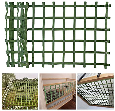 Custom Size Climbing Net for Kids & Adults - Outdoor Tree House Swing Set, Playground Equipment, Climbing Ladder, Warrior Line Play, Hammock Fence for Backyard Fun