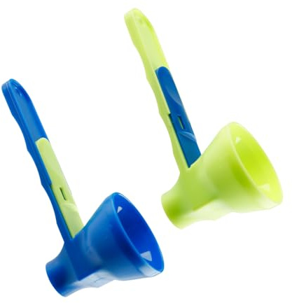 Tabanzhe Paletta a imbuto 2 in 1 con base scorrevole, cucchiaio dosatore da palestra e paletta per polvere per proteine in polvere, bevande sportive, caffè, design senza fuoriuscite