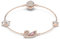 Swarovski Dazzling Swan bracelet, Magnetic, Swan, Pink, Rose gold-tone plated, M