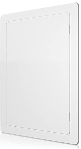 BOZZON Access Panel for Drywall - 12 x 16 in - Wall Hole Cover - Access Door - Plumbing Access Panel for Drywall - Heavy Durable Plastic White