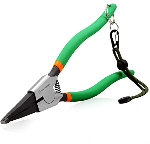 SPEEDWOX Pinze speciali per anelli di bloccaggio con punta angolare da 11 pollici Pinze per rimuovere l'installazione di anelli di bloccaggio del cambio Pinze ad anello a molla per di anelli