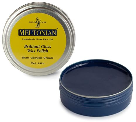 Meltonian Wax Polish Paste For Brilliant Gloss | Shines, Nuorishes, Protects | (Navy Blue, 50ml/1.69oz)
