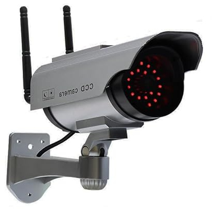 Full Red LED Lights Dummy Cameras Solar Panel Scary CCTV Dog Deters Intruder Away Home Garden Warehouse Monitor Imitation Security Bullying Purpose