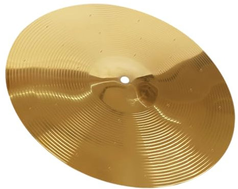 Toyvian Schlagzeugbecken Jazz Crashbecken Metall Übungsbecken Schlagzeugzubehör Bruchsicher Leicht Kantenfrei