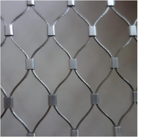 ZHZHXR Sturzsicheres Edelstahl-Sicherheitsnetz, DIY Dekorativ Gartennetz, 1.5mm Drahtdurchmesser 304 Edelstahl-Seilgeflecht Kann in Größe(Color:10cm,Size:1x2m)