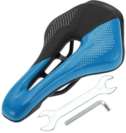 BULLSPANN Sella Per Bicicletta Blu 1 Pezzo Impermeabile In Pelle PU