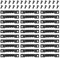 30 Stück Bilderhaken Bildaufhänger für Wände Bilderhaken，Bilderrahmen Aufhänger, Aufhänger Für Bilder，Zackenaufhänger ，Pack of 100 Picture Hangers with 100 Screws，Tooth Hangers, Black