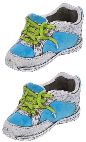LIOOBO 2 Pezzi Vaso Per Fiori Finto Alto A Forma Di Scarpa Vaso Per Fiori A Forma Di Scarpa Vaso Per Piante A Forma Di Scarpa Scatola Per Scarpe Succulente Fioriere Da Giardino Fioriere