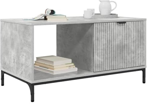 vidaXL Kaffeebord Betonggrå 90 x 49 x 46 cm Konstruerat trä