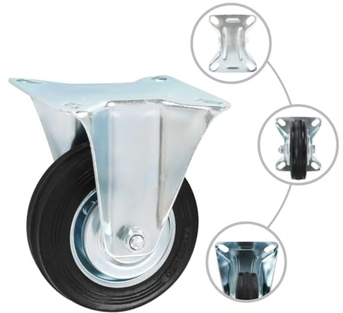 Generico Rotelle Fisse 8 pz 100 mm,5.28kg,277951